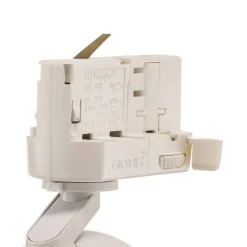 Arcchio skinnespot Brinja, hvid, Ø 7 cm, 3-faset, GU10