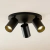 Arcchio spotlight Brinja, sort, rund, Ø 6 cm, 3 lyskilder, GU10
