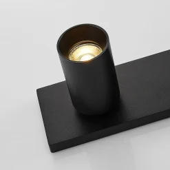Arcchio spotlight Brinja, sort, kantet, Ø 6 cm, 3 lyskilder, GU10