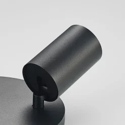 Arcchio spotlight Brinja, sort, rund, Ø 6 cm, 2 lyskilder, GU10