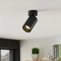 Arcchio spotlight Brinja, sæt med 2, sort, rund, Ø 6cm, GU10