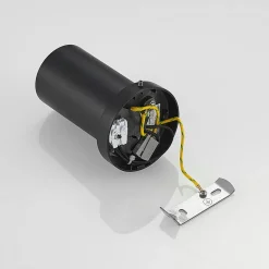 Arcchio spotlight Brinja, sort, rund, 12 cm høj, Ø 6 cm