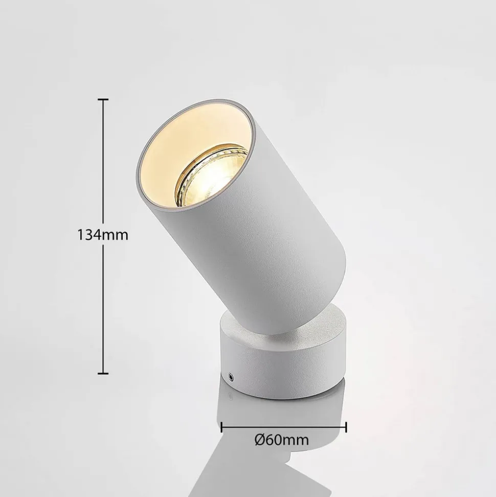 Arcchio spotlight Brinja, sæt med 3, hvid, rund, Ø 6 cm, GU10