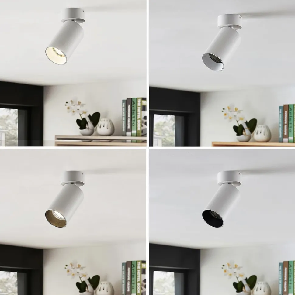 Arcchio spotlight Brinja, sæt med 3, hvid, rund, Ø 6 cm, GU10