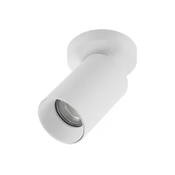 Arcchio spotlight Brinja, hvid, rund, 12 cm høj, Ø 6 cm