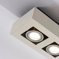 Arcchio spotlight Vince, 36 cm, 3 lyskilder, hvid/krom, GU10