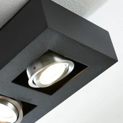Arcchio spotlight Vince, 25 cm, sort, metal, GU10