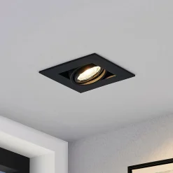 Arcchio Taneja indbygningslampe, 1 lyskilde, sort