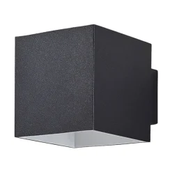 Arcchio væglampe Zuzana, kantet, sort, G9, 10 cm bred