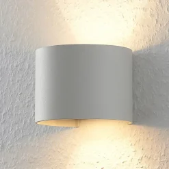 Arcchio væglampe Zuzana, rund, hvid, G9, 13 cm bred