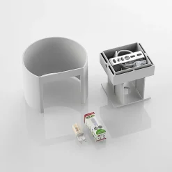 Arcchio væglampe Zuzana, rund, hvid, G9, 13 cm bred