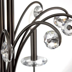 Ariane lysekrone, nikkel, Ø 92 cm, krystal, 10 lyskilder.