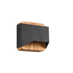 Arino LED-væglampe, sort, bredde 12,2 cm