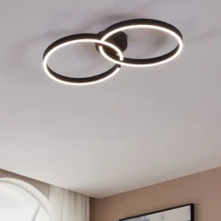 Armandolo LED-loftlampe, sort, længde 67 cm, CCT, RGB