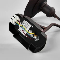 Aruba udendørs væglampe, Ø 25 cm, rustbrun