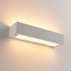 Arya væglampe, op/ned, hvid, gips, G9, 2 lyskilder, kan males