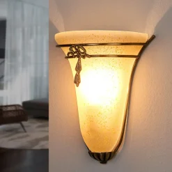 ASCANA væglampe, der virker antik