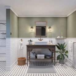 Ashland Bay bad-væglampe, messing, 1 lyskilde