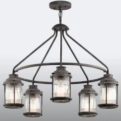 Ashland Bay hængelampe, forvitret zinklook