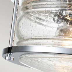 Ashland Bay loftlampe til bad, Ø 30,5 cm, krom