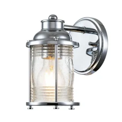 Ashland Bay væglampe til badeværelset, 1 lk, krom