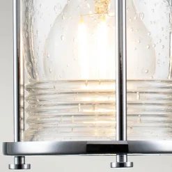 Ashland Bay væglampe til badeværelset, 1 lk, krom