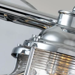 Ashland Bay væglampe til badeværelset, 2 lk, krom