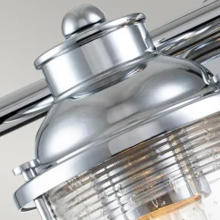 Ashland Bay væglampe til badeværelset, 2 lk, krom