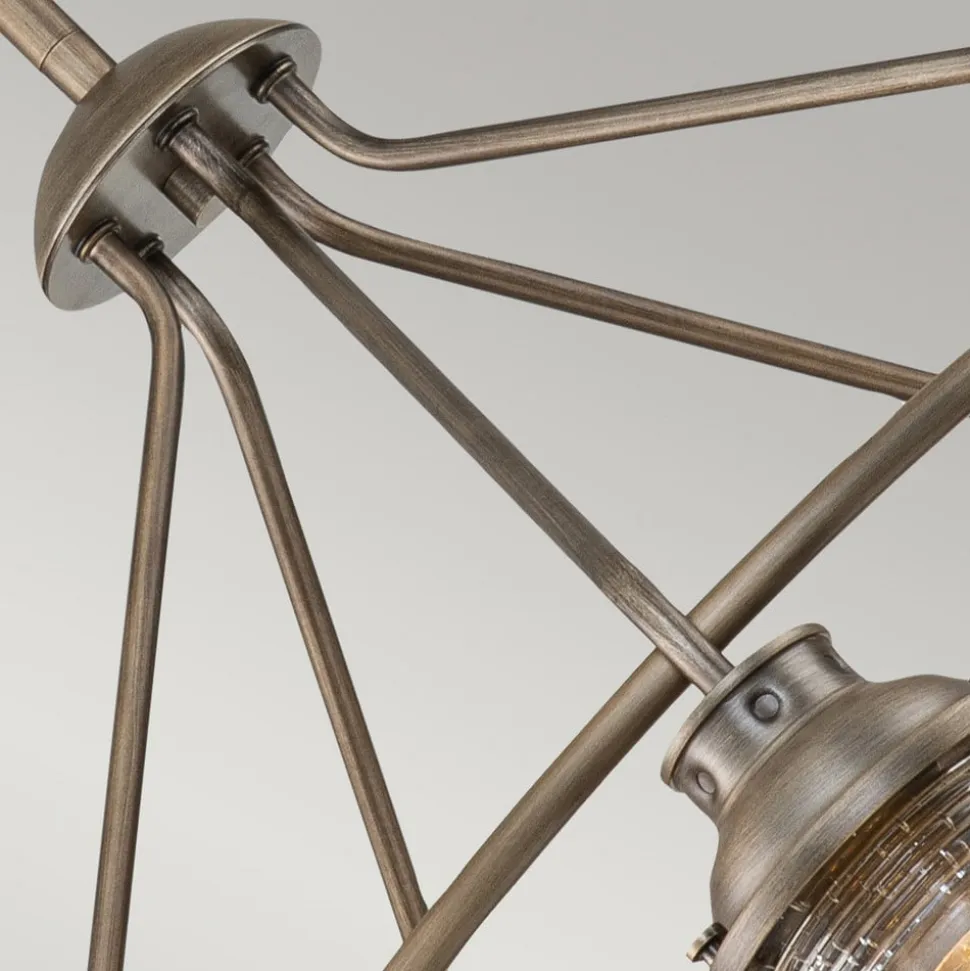 Ashlandbay udendørs lysekrone 5 lk, børstet bronze