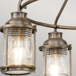 Ashlandbay udendørs lysekrone 5 lk, børstet bronze