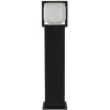 Athens LED-gadelampe, IP54, sort, højde 65 cm, metal