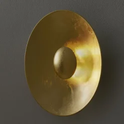 Aura Sol væglampe i guldlook Ø 40 cm