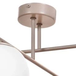 Aurora loftlampe, beige, Ø 50 cm, 4 lyskilder, glas, E14