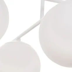 Aurora loftlampe, hvid, Ø 50 cm, 4 lyskilder, glas, E14