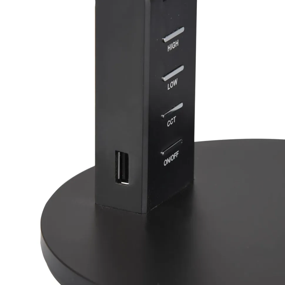 Ava LED-bordlampe med dæmperfunktion, sort