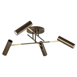 Axion loftlampe, 4 lyskilder, titanfarvet, stål