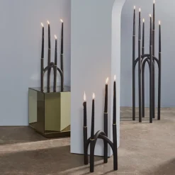 AYTM Angui lysestage, sort, højde 92 cm, jern