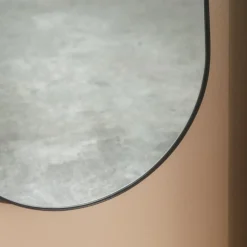 AYTM Arcus-spejl, sort, højde 115 cm, glas, MDF-træ