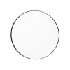 AYTM Circum-spejl, klar/sort, Ø 70 cm, glas, MDF-træ