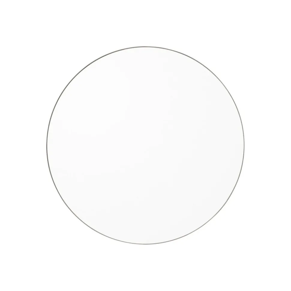 AYTM Circum-spejl, klart/gråbrunt, Ø 70 cm, glas, træ