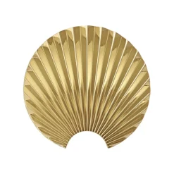 AYTM Concha-krog, guldfarvet, vægdekoration, højde 11,5 cm