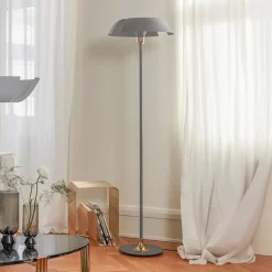 AYTM Cycnus gulvlampe, taupe, jern, højde 160 cm, E27
