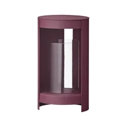 AYTM lygte Ora, mørkerød, højde 28,2 cm, glas, aluminium
