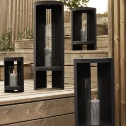 AYTM lygte Ora, sort, højde 58,4 cm, glas, aluminium