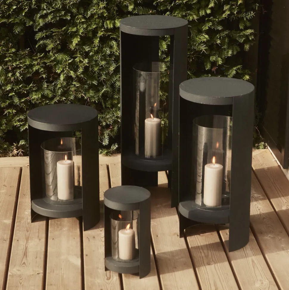 AYTM lygte Ora, sort, højde 58,4 cm, glas, aluminium