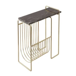 AYTM Magasinholder Sino, sidebord, guldfarvet