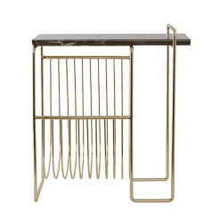 AYTM Magasinholder Sino, sidebord, guldfarvet