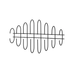AYTM Moveo vægknagerække, bredde 85 cm, sort, stål
