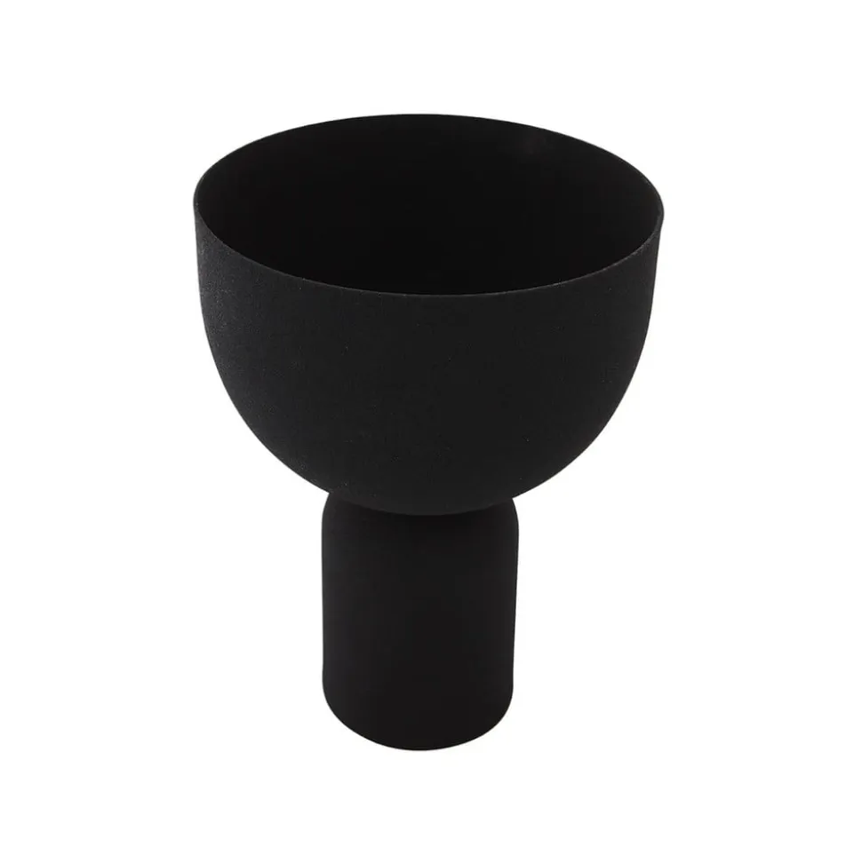 AYTM Torus urtepotte, sort, Ø 22 cm, højde 30,6 cm, jern