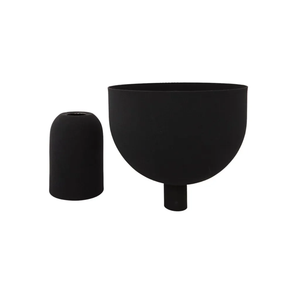 AYTM Torus urtepotte, sort, Ø 22 cm, højde 30,6 cm, jern